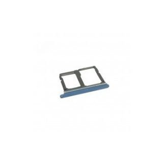 Bandeja porta tarjeta Sim y MicroSD color azul para LG Q7 Q610 (2018)