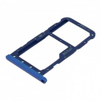 bandeja porta tarjeta sim y microsd para huawei p20 azul