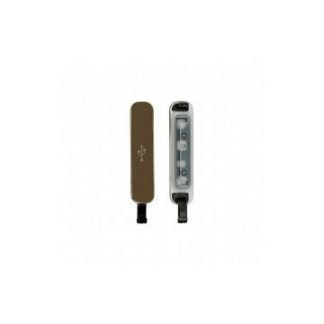 Tapa conector micro USB Samsung S5 (G900) - Dorada